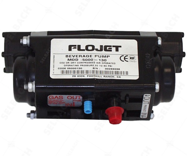 Membranpumpe Flojet für gasbetriebenes Heißgetränkegerät